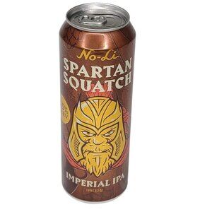 No-Li Spartan Squatch  IPA Empty Beer Can Bottom Opened Tall Boy Spokane WA